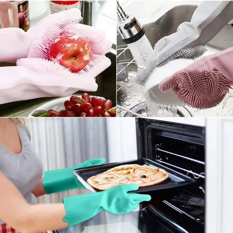 đ§€ MagicScrubâą â Luvas de Silicone Multifuncionais