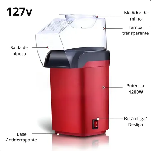 CinePop™- Máquina Elétrica de Pipocas Mini