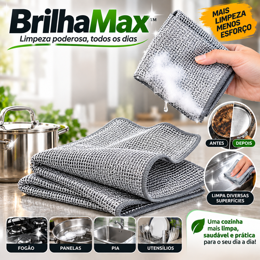 BrilhaMax™ - Pano Esfregão