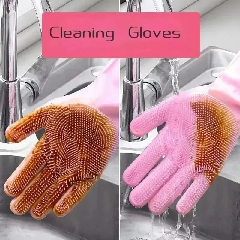 🧤 MagicScrub™ – Luvas de Silicone Multifuncionais
