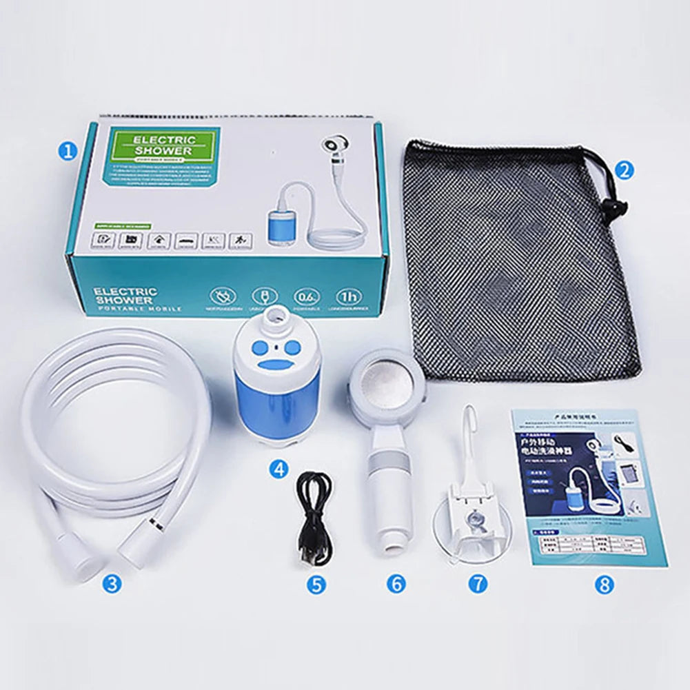 AquaJet™ - Chuveiro Elétrico Portátil 60w (Recarregável)